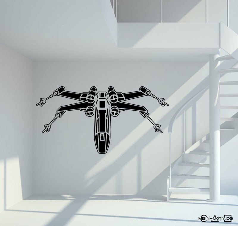 46383 Star Wars - X Wing Fighter Front Wandtattoo